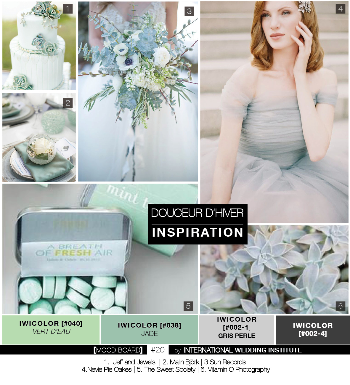 Elegant wedding inspiration board with floral textures and refined color palette