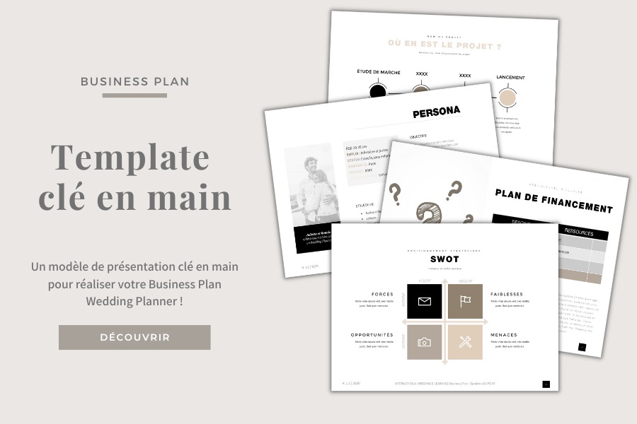 business plan pour devenir wedding planner