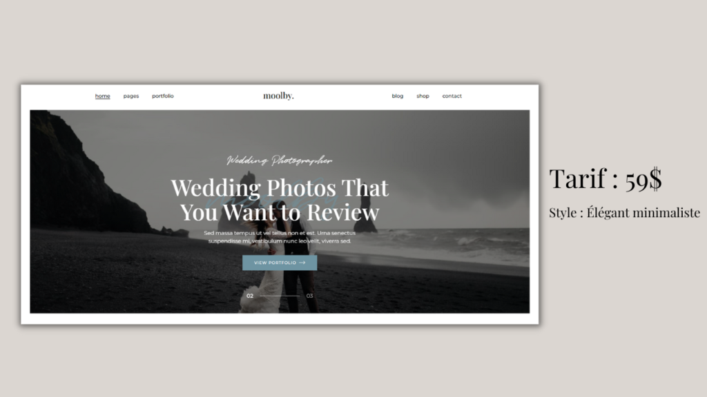 créer un site internet wedding planner
