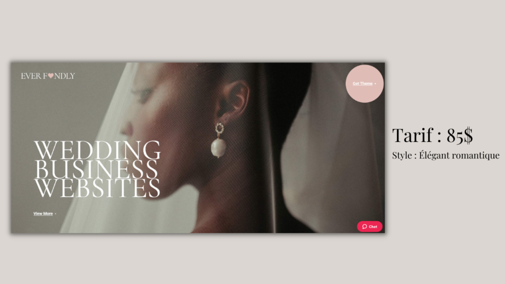 créer un site wedding planner