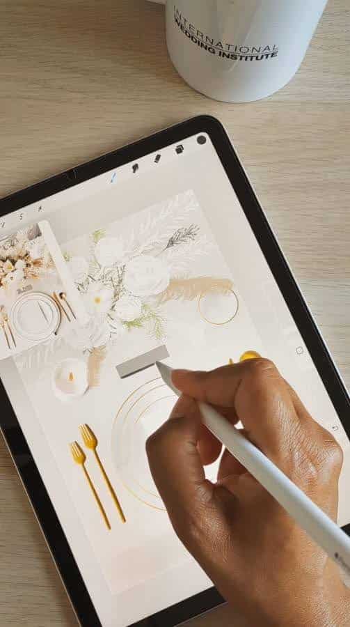 cours de croquis digital formation wedding planner designer