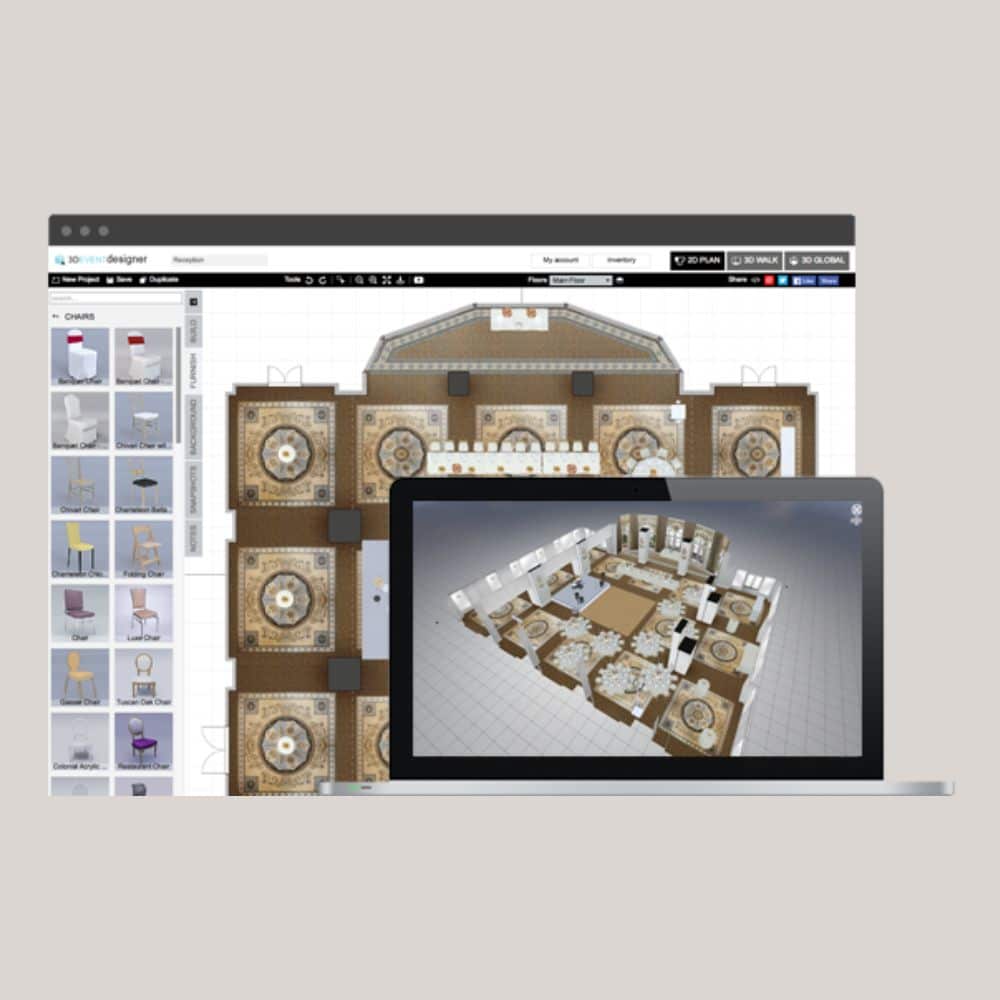 cours de modélisation 3d inclus dans la formation wedding designer